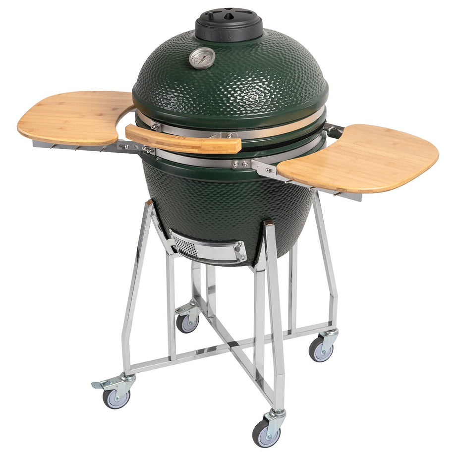 Boss Grill The Egg - 18 Inch Ceramic Kamado Style Charcoal Egg BBQ Grill