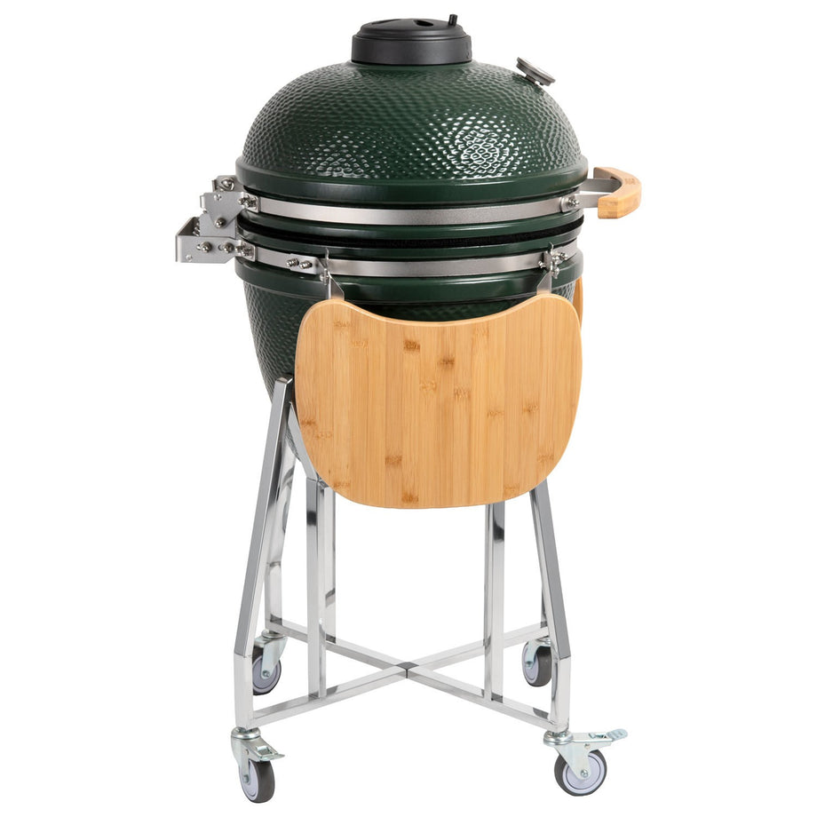 Boss Grill The Egg - 18 Inch Ceramic Kamado Style Charcoal Egg BBQ Grill