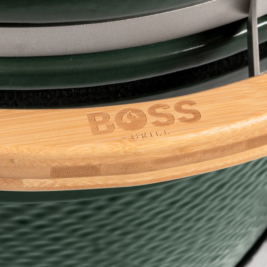 Boss Grill The Egg - 18 Inch Ceramic Kamado Style Charcoal Egg BBQ Grill