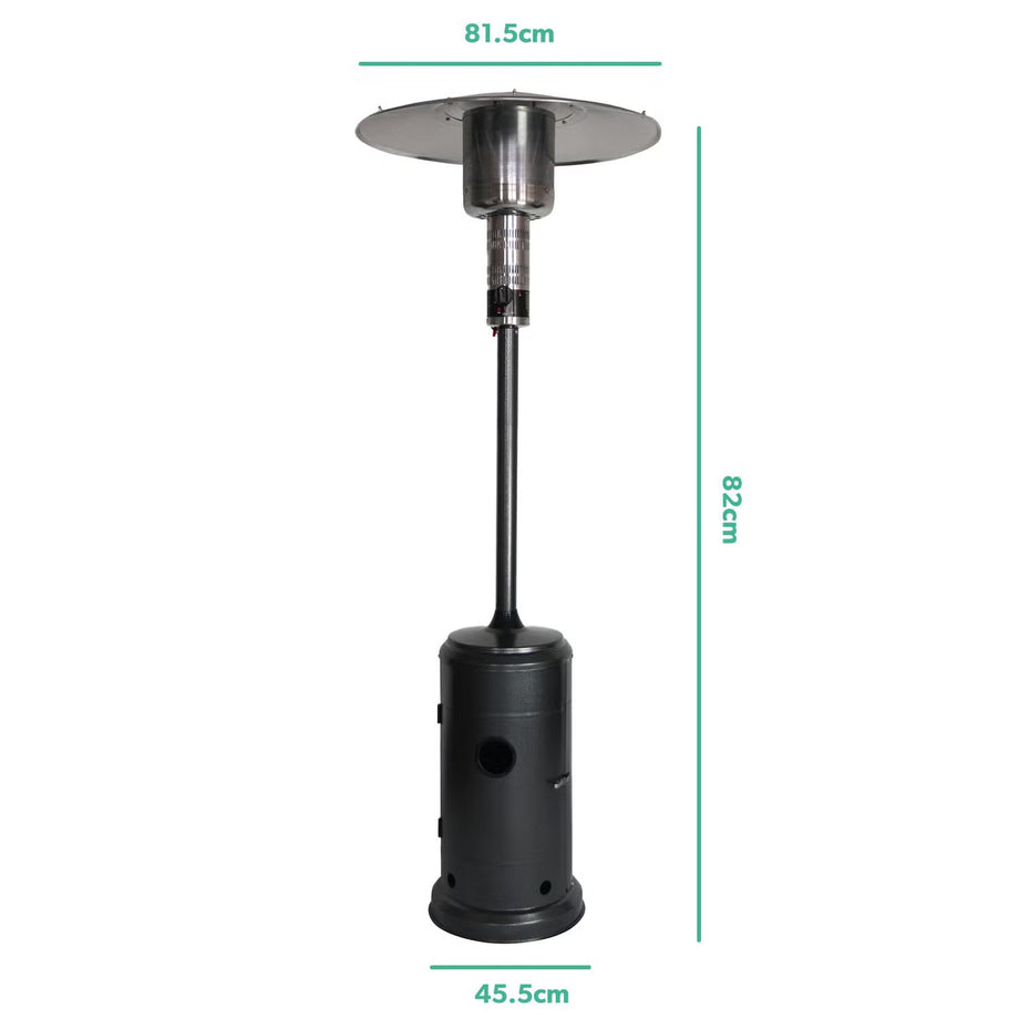 Outdoor Mushroom Gas Patio Heater - Black