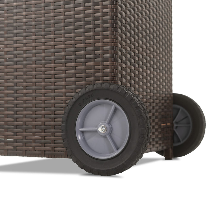 Outdoor Mushroom Gas Patio Heater - Brown Rattan