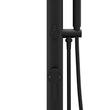 Load image into Gallery viewer, Black Thermostatic Outdoor Shower with Pencil Hand Shower 2 Outlets - Fiji
