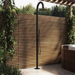 Load image into Gallery viewer, Black Thermostatic Outdoor Shower with Pencil Hand Shower 2 Outlets - Fiji
