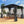 Load image into Gallery viewer, Fortrose 3x4m Black Metal Garden Gazebo with Grey Roof and Sides
