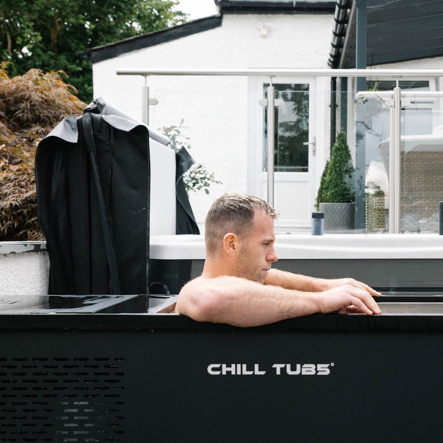 Gareth Davies in Superior Wellness Chill Tubs Ice Bath