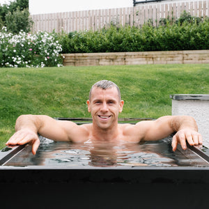 Gareth Davies in Superior Wellness Chill Tubs Ice Bath