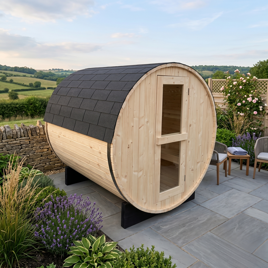 4 Person Barrel Outdoor Sauna