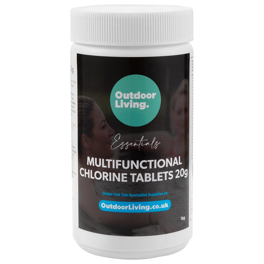 Hot Tub Multifunctional Stabilised Chlorine Tablets - 1kg | Outdoor Living