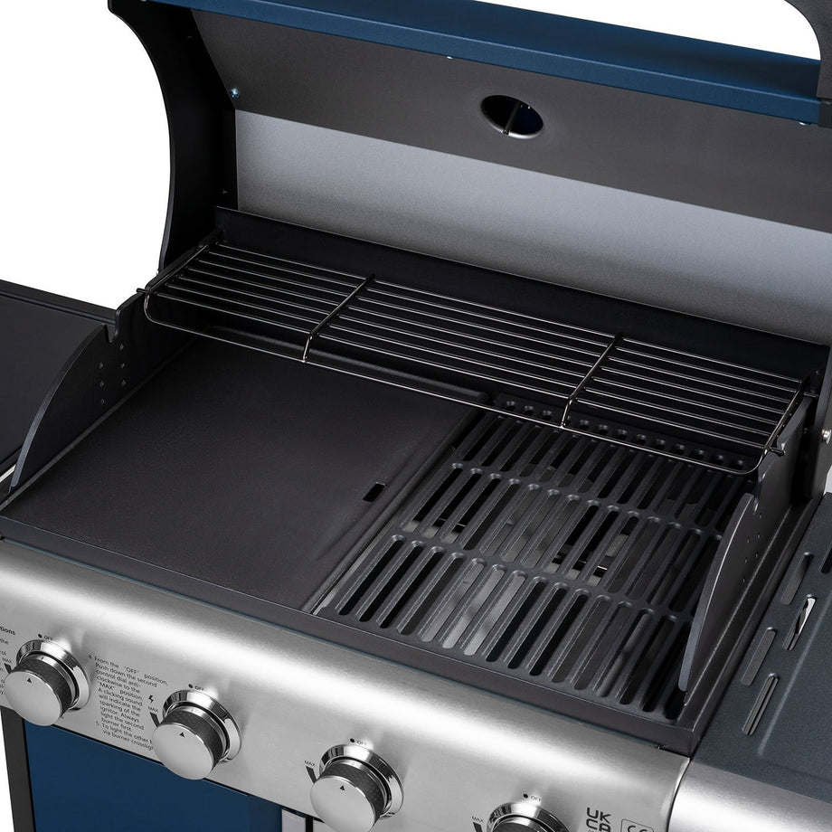 Boss Grill Kentucky Premium - 4 Burner Gas BBQ Grill with Side Burner