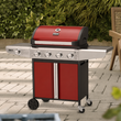 Load image into Gallery viewer, Boss Grill Kentucky Premium - 4 Burner Gas BBQ Grill with Side Burner

