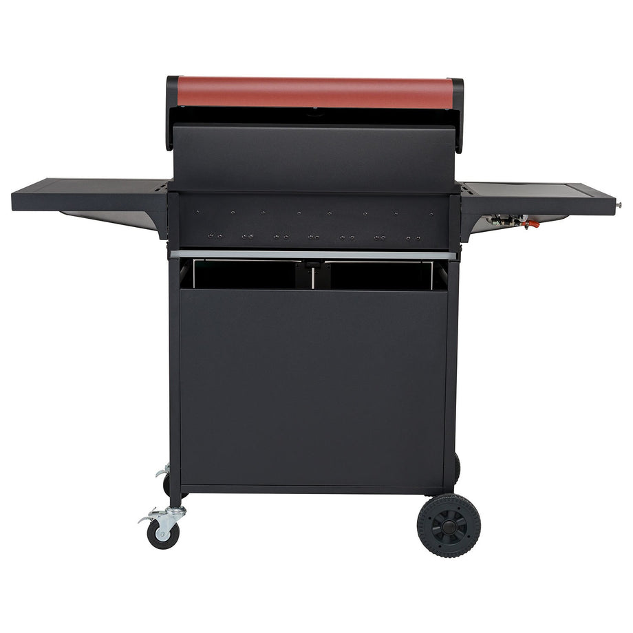 Boss Grill Kentucky Premium - 4 Burner Gas BBQ Grill with Side Burner