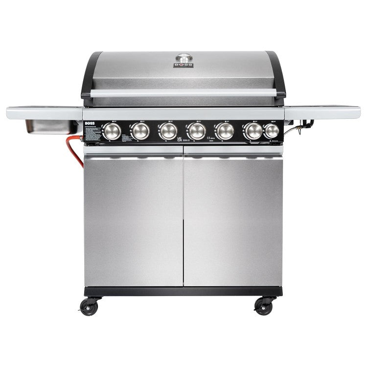 Boss Grill Alabama Elite - 6 Burner Gas BBQ with Side Burner