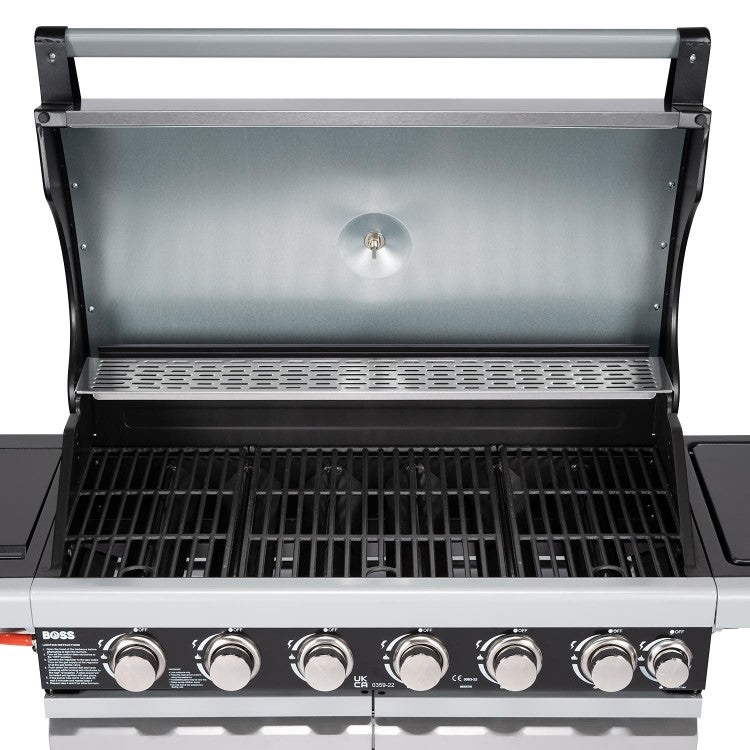 Boss Grill Alabama Elite - 6 Burner Gas BBQ with Side Burner