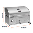 Load image into Gallery viewer, Boss Grill Built-In Charcoal BBQ
