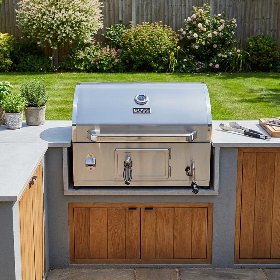 Boss Grill Built-In Charcoal BBQ