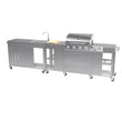 Load image into Gallery viewer, Boss Grill Texas Premium Modular Outdoor Kitchen - 4 Burner Gas BBQ Grill with Side Burner
