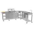 Load image into Gallery viewer, Boss Grill Texas Premium Modular Outdoor Kitchen - 4 Burner Gas BBQ Grill with Side Burner
