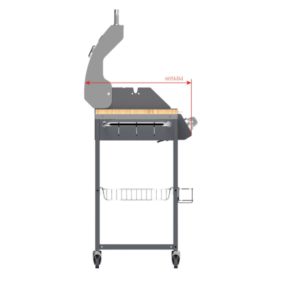 Boss Grill Texas Premium Modular Outdoor Kitchen - 4 Burner Gas BBQ Grill with Side Burner