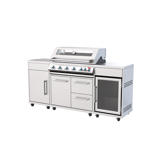 Boss Grill Premium Modular 6 Burner Built-In BBQ with Fridge