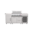Load image into Gallery viewer, Boss Grill Premium Modular 6 Burner Built-In BBQ with Fridge
