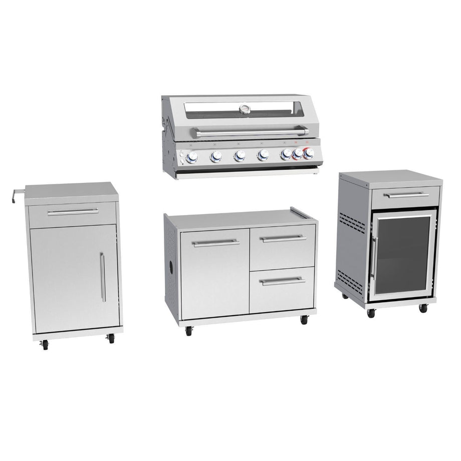 Boss Grill Premium Modular 6 Burner Built-In BBQ with Fridge