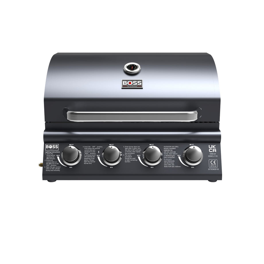 Boss Grill Texas Lone Star 4 Burner Built In Gas BBQ Grill