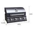 Load image into Gallery viewer, Boss Grill Texas Lone Star 4 Burner Built In Gas BBQ Grill
