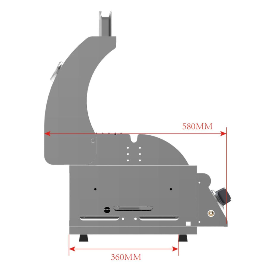 Boss Grill Texas Lone Star 4 Burner Built In Gas BBQ Grill
