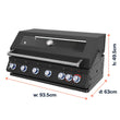 Load image into Gallery viewer, Boss Grill 6 Burner Built-In Gas BBQ
