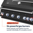 Load image into Gallery viewer, Boss Grill 6 Burner Built-In Gas BBQ
