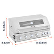 Load image into Gallery viewer, Boss Grill 6 Burner Built-In Gas BBQ
