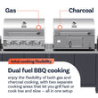 Load image into Gallery viewer, Boss Grill All Star Pro Modular Dual Fuel Outdoor Kitchen - Built-In Gas &amp; Charcoal BBQ with Fridge
