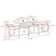 Load image into Gallery viewer, Boss Grill All Star Pro Modular Dual Fuel Outdoor Kitchen - Built-In Gas &amp; Charcoal BBQ with Fridge
