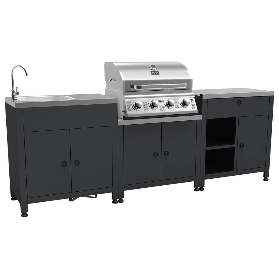 Boss Grill Texas All Star Outdoor Kitchen Modular - 4 Burner Gas BBQ