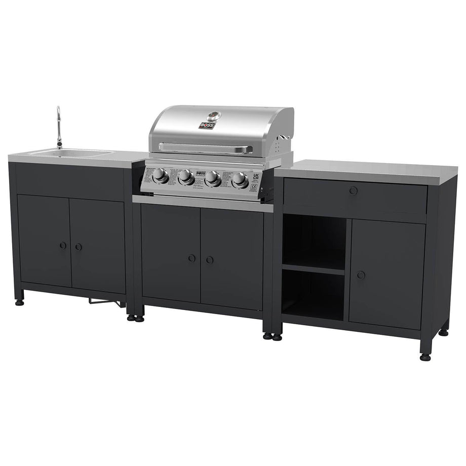 Boss Grill Texas All Star Outdoor Kitchen Modular - 4 Burner Gas BBQ