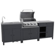 Load image into Gallery viewer, Boss Grill Texas All Star Outdoor Kitchen Modular - 4 Burner Gas BBQ
