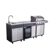 Load image into Gallery viewer, Boss Grill Outdoor Kitchen - 4 Burner Gas BBQ Grill with Beverage Cooler and Sink
