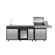 Load image into Gallery viewer, Boss Grill Outdoor Kitchen - 4 Burner Gas BBQ Grill with Beverage Cooler and Sink
