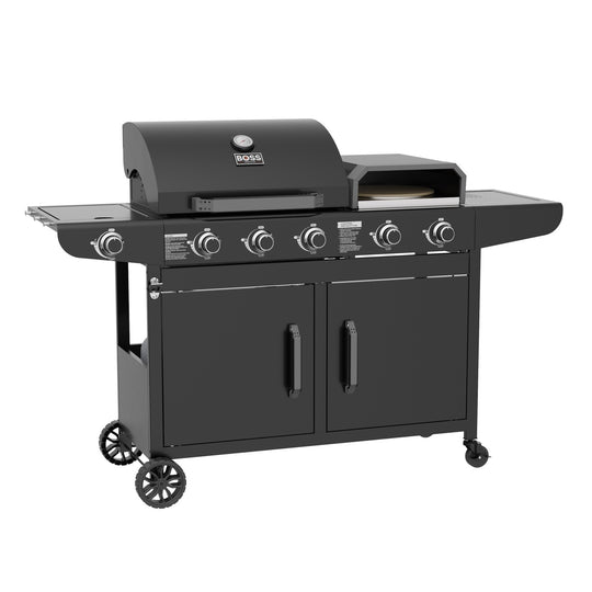 Boss Grill Forno 3-in-1 3 Burner Gas BBQ with Pizza Oven