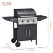 Load image into Gallery viewer, Boss Grill Georgia Classic - 3 Burner Gas BBQ Grill with Side Burner
