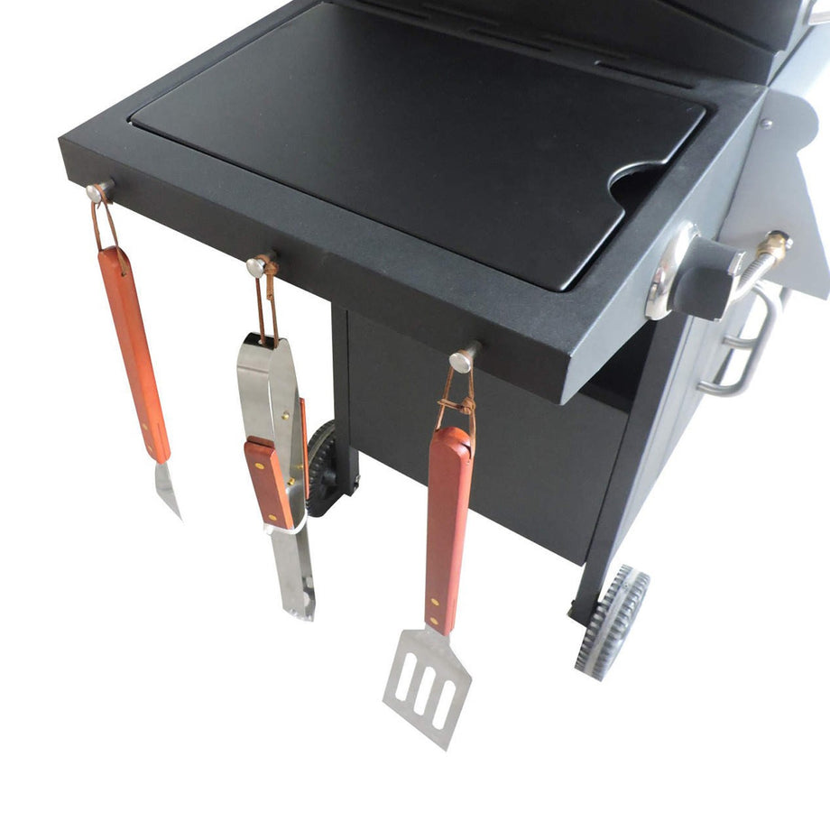 Boss Grill Georgia Classic - 3 Burner Gas BBQ Grill with Side Burner