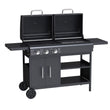 Load image into Gallery viewer, Boss Grill Georgia Dual Fuel - 3 Burner Gas &amp; Charcoal BBQ Grill - Black
