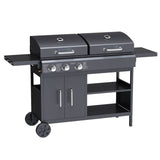 Load image into Gallery viewer, Boss Grill Georgia Dual Fuel - 3 Burner Gas &amp; Charcoal BBQ Grill - Black