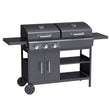 Load image into Gallery viewer, Boss Grill Georgia Dual Fuel - 3 Burner Gas &amp; Charcoal BBQ Grill - Black
