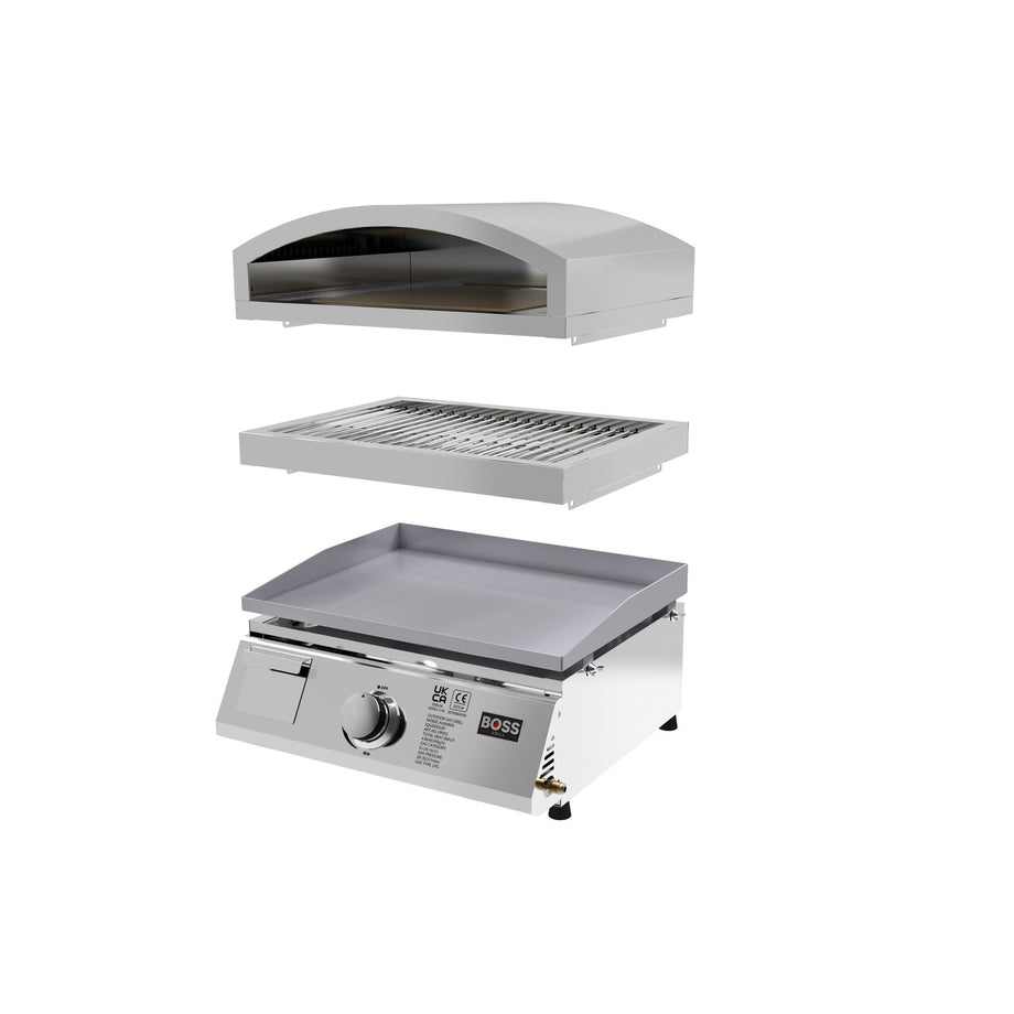 Boss Grill 3-in-1 Gas BBQ Griddle and Pizza Oven