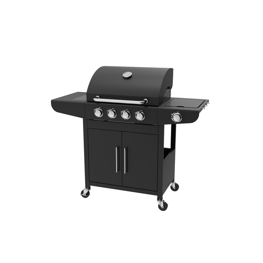 Boss Grill Georgia Classic - 4 Burner Gas BBQ with Side Burner