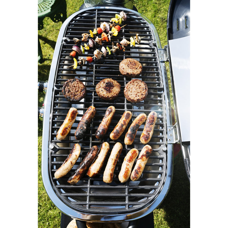 Boss Grill Deluxe Portable - 2 Burner Gas BBQ Grill with Trolley