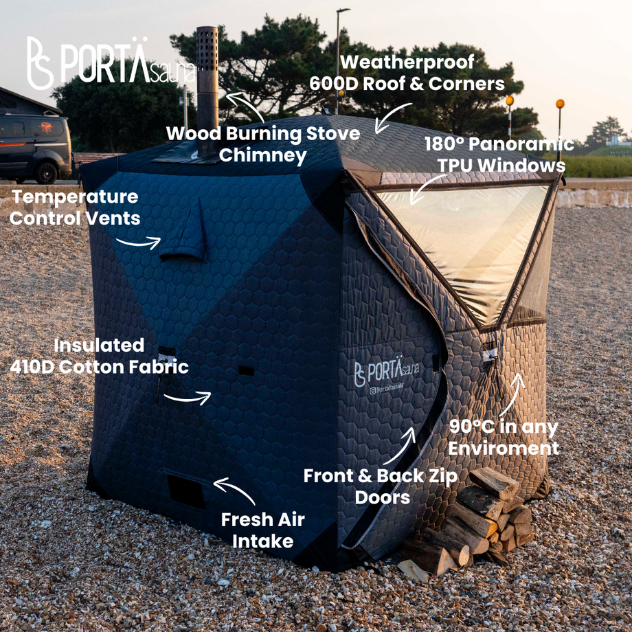 sauna tent uk PortaSauna HEX - 4 Person Portable Sauna