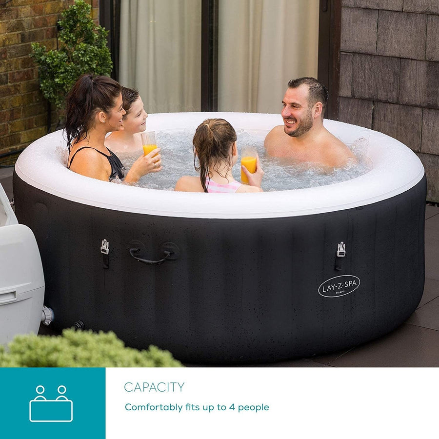 Lay-Z-Spa® AirJet Miami - 4 Person Inflatable Hot Tub