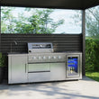 Load image into Gallery viewer, Monster Grill - Ultimate Outdoor Kitchen - 4 Burner Gas BBQ with Fridge and Sink
